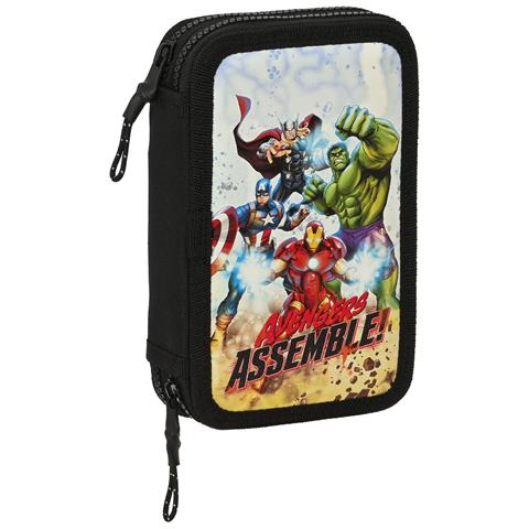 Astuccio Doppio The Avengers Forever Multicolore 12.5 X 19.5 X 4 Cm (28 Pezzi) - Foto 1