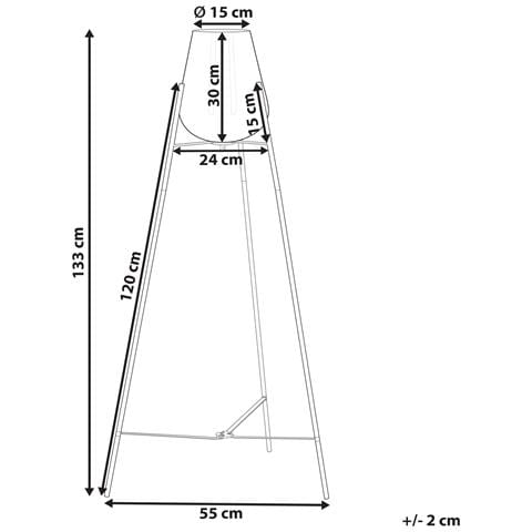Lampada Da Pavimento Mena Metallo Oro - Foto 14