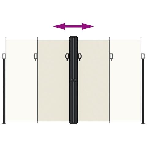 Tenda da Sole Laterale Retrattile Crema 200x1000 cm - Foto 2