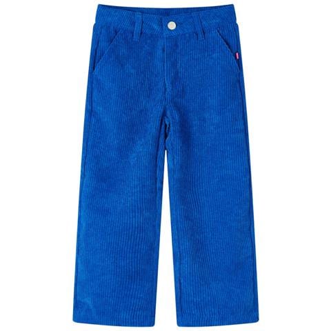 Pantaloni Per Bambini In Velluto A Coste Blu Cobalto 104 - Foto 1