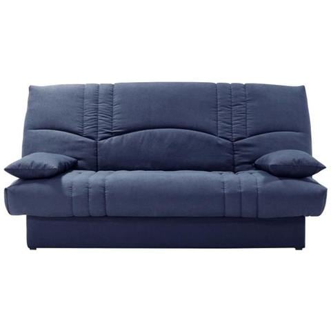 Divano Letto A 3 Posti Thelma - Tessuto Soro Blu Scuro - Letto 125 X 190 Cm - 190 X 92 X 96 Cm - Foto 1