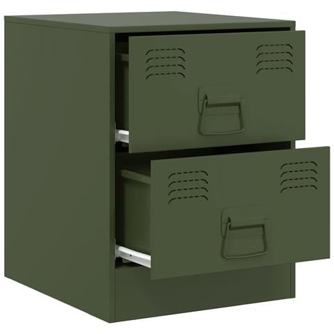 Comodini 2 Pz Verde34,5x39x44 Cm In Acciaio - Foto 10
