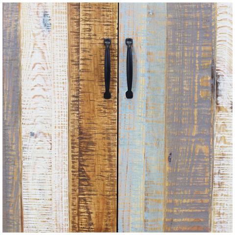 Mobile Credenza Madia Da Interno Salotto In Legno Colorato Con 2 Ante Centrali E 4 Cassetti Linea Classic - Foto 6