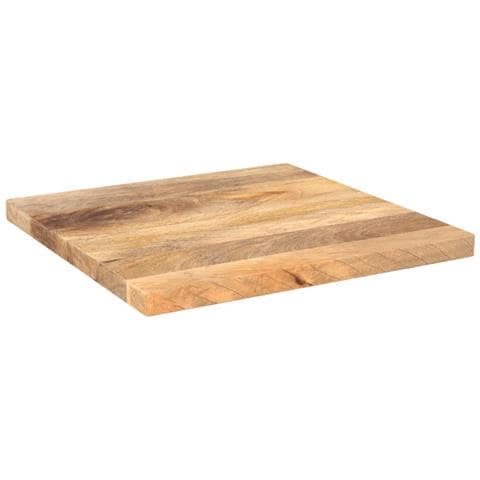 Piano Tavolo 60x60x2,5 Cm Quadrato Legno Massello Di Acacia - Foto 2