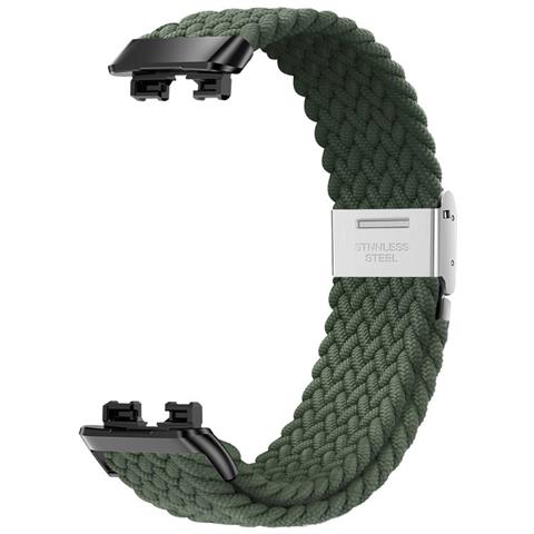 Cinturino Intrecciato Per Huawei Band 8/9 Green - Foto 1