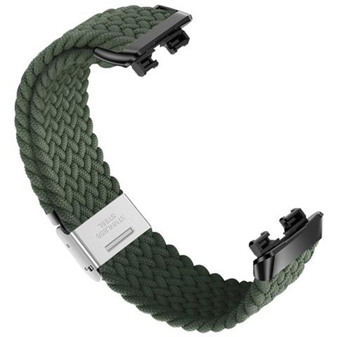 Cinturino Intrecciato Per Huawei Band 8/9 Green - Foto 3