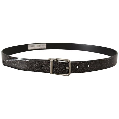 Cintura Vernice Fibbia Vernice Glitter Goccia Nera - 90 Cm / 36 Inches - Foto 3