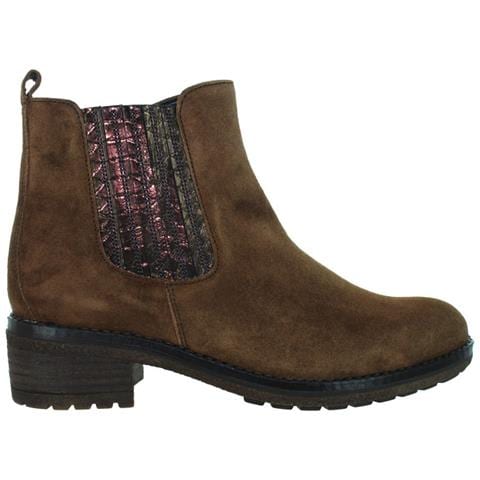 Stivali Con Zip Da Donna In Pelle Scamosciata Marrone 36 - Foto 1