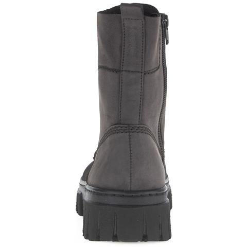 Grey Casual Closed Booties Stivaletti Pelle Scamosciata /nabuk Scarpe Donna Grigio Eu 37, 52.525.40 - Foto 3