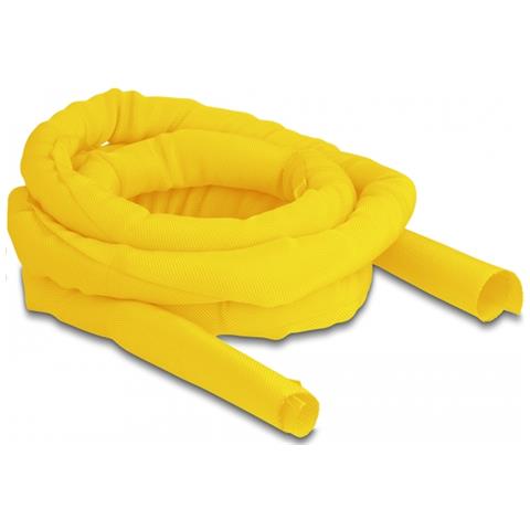 Manicotto intrecciato autochiudente resistente al calore 2 m x 25 mm giallo - Foto 1