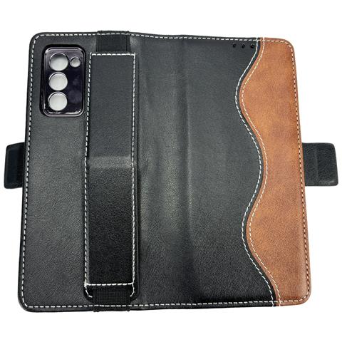 Custodia Per Samsung Galaxy Z Fold Con Portacarte E Supporto Black Model 5 - Foto 9