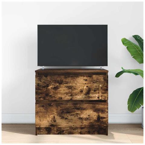 Mobile Tv Rovere Fumo 60x35x54 Cm In Legno Multistrato - Foto 3