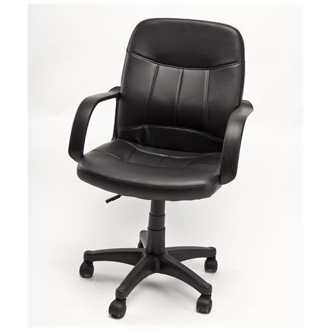 Sedia Poltrona Ufficio Operativa In Ecopelle Modello Crono - Foto 1