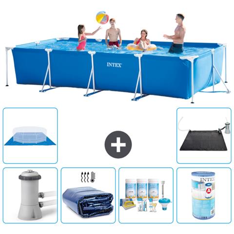 Piscina Fuori Terra - Rettangolo - 450x220x84 Cm - Blu - Include Accessori Coordinati A350 - Foto 1