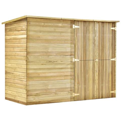 Ripostiglio Da Giardino 232x110x170 In Legno Di Pino Impregnato - Foto 1