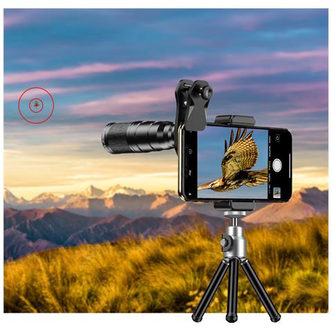 Kit Obiettivo 4 In 1 Apexel 22x105: Telescopio, Macro, Grandangolo, Fisheye - Foto 5