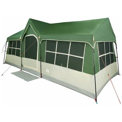 Tenda da Campeggio con Finestre Verde 12-Persone Impermeabile - Foto 1