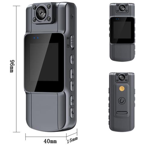 Telecamera Corporea Portatile Hd 1080p Con Audio E Clip Posteriore - Foto 2