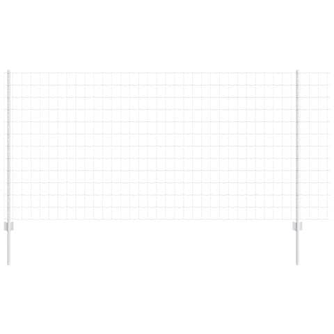 Recinzione Euro con 22 Pali U Argento 1,2x25 m Acciaio - Foto 1
