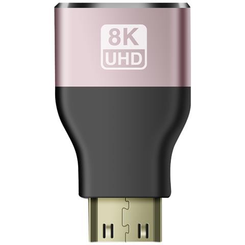 Adattatore Video 8k Uhd Hdmi Femmina A Mini Hdmi Maschio, Nero - Foto 2