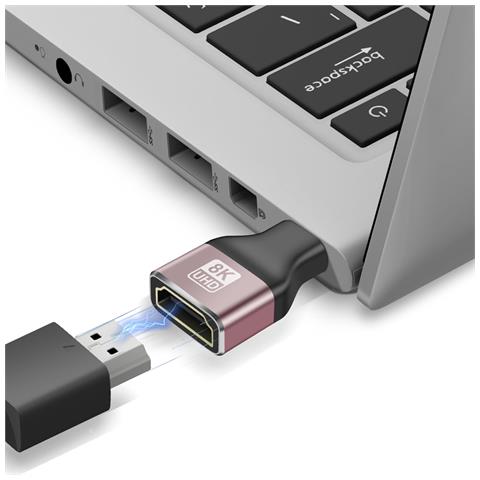 Adattatore Video 8k Uhd Hdmi Femmina A Mini Hdmi Maschio, Nero - Foto 10