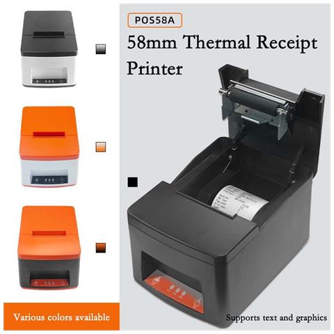 Stampante Termica Per Ricevute Da 58 Mm Con Taglio Automatico - Connettività Usb + Bluetooth Black - Foto 3