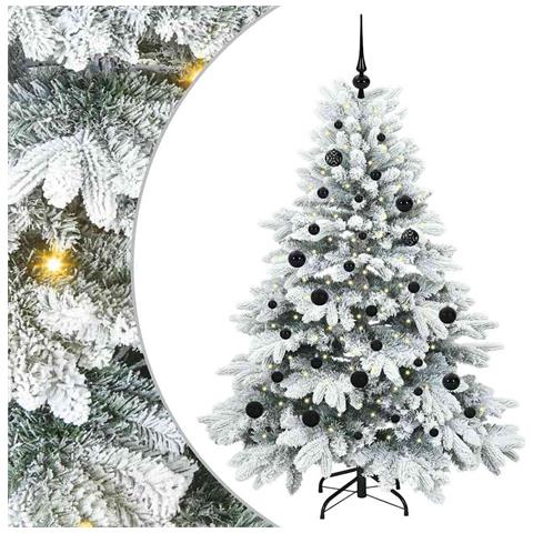 Albero di Natale artificiale con 150 LED Bianco 150 cm PE e PVC - Foto 1