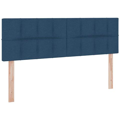 Letto con contenitore e materasso con testiera Blu 140 x 190 cm - Foto 9