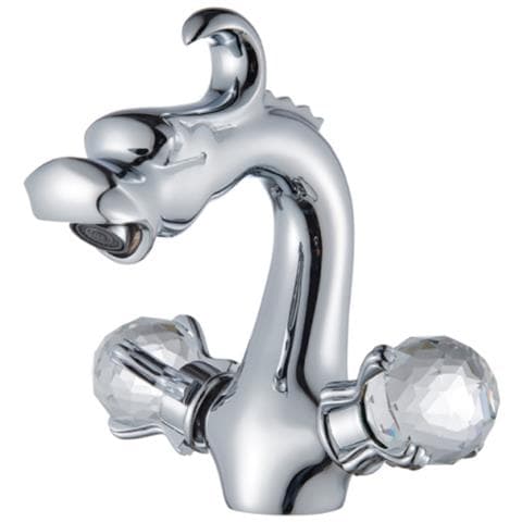 Rubinetto per lavabo da bagno, Blackswan, tipo M121, modello Dragon /cromo, misura 20 cm - Foto 1