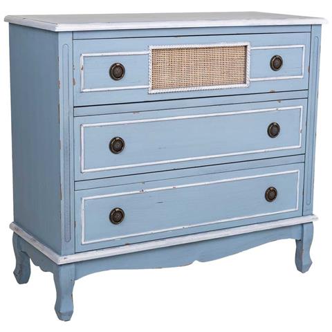 Comò In Legno Blu 90x38x80 - Foto 1