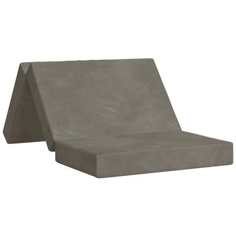 Divano Letto Pieghevole 80 x 67 x 45 cm Grigio Chiaro - Foto 1