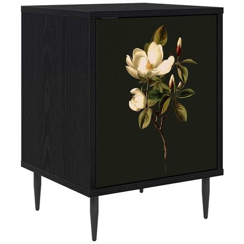 Armadio da Notte BREMEN Rovere Nero 36 x 33 x 51 cm - Foto 1
