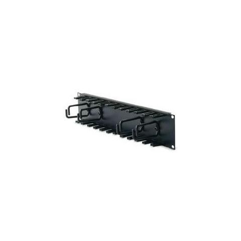 2u Patch Cord Organizer Black - Foto 1