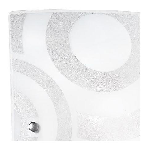 I-MIRO / PL30 - Plafoniera quadrata con decori cromati 60 watt E27 - Foto 2