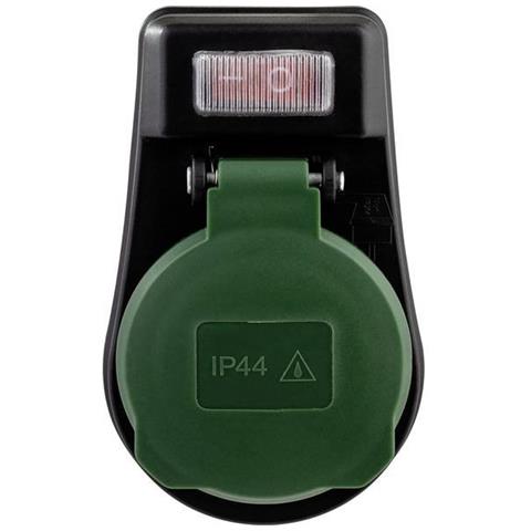 adattatore con Interruttore IP44 nero-verde - Foto 2