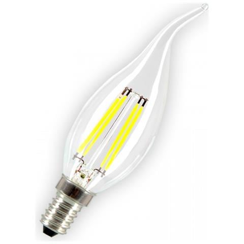 Lampadine Led E14 4w Filamento Candela Fiamma Colpo Di Vento Luce Calda 2700k Vt-1997 4302 - Foto 6