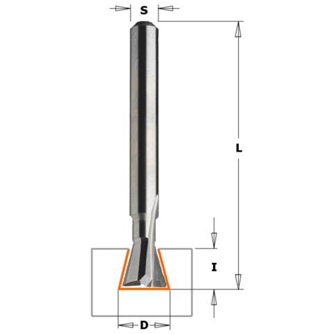 Fresa X Incastri 20 Gr. Hw S=8 D=16.7x12.5x49 (w4) 918.167.11 - Foto 1