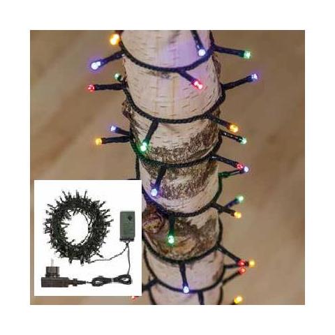 Catena 300 Led Con Controller 8 Giochi Di Luci Bianco Multicolor - Foto 1