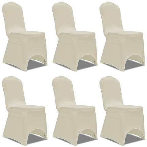 Coprisedia In Tessuto Elasticizzato Crema 12 Pz - Foto 2