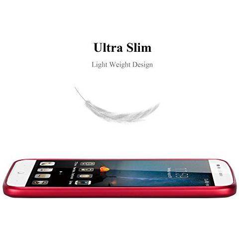 Custodia Compatibile Con Zte Blade A612 In Rosso Metallico - Coperchio Protettivo In Silicone Tpu Flessibile - Foto 2