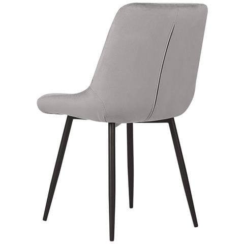 Set Di 2 Sedie Da Pranzo In Velluto Grigio Melrose - Foto 15