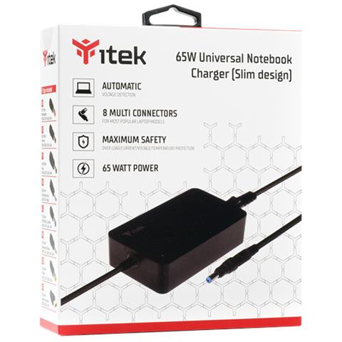 Alimentatore Universale per Notebook 65W 8 connettori SLIM DESIGN - Foto 1