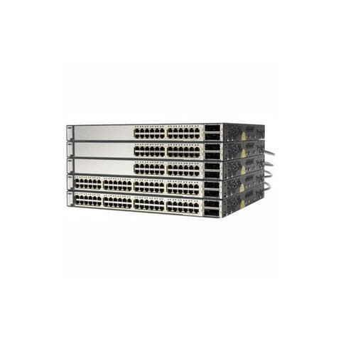 Switch Layer 3 Cisco Catalyst 3750E-48PD-S 48 Porte - 48 x RJ-45 - Porta Stack - 2 x Slot espansione - 10/100/1000Base-T - Desktop, Parato montabile - Foto 1