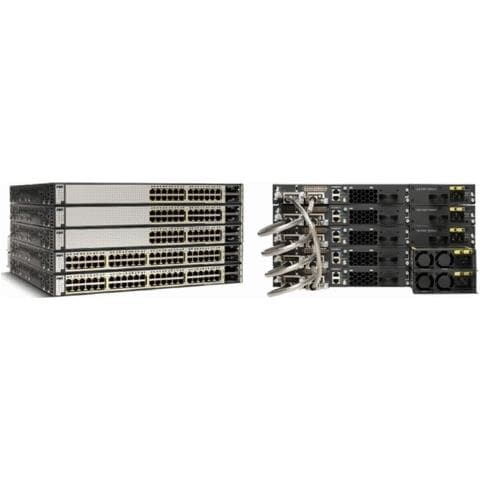 Switch Layer 3 Cisco Catalyst 3750E-48PD-S 48 Porte - 48 x RJ-45 - Porta Stack - 2 x Slot espansione - 10/100/1000Base-T - Desktop, Parato montabile - Foto 2