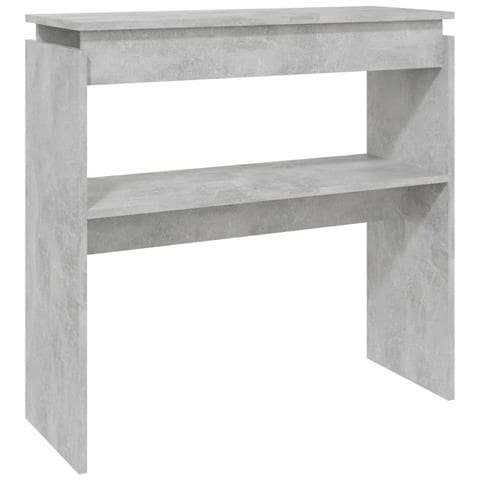 Tavolino Consolle Grigio Cemento 80x30x80cm Legno Multistrato - Foto 1