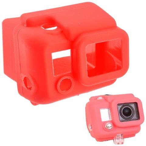 Custodia St-41 Silicone Cover Case Per Gopro Hd Hero 3 - 3 Plus Red - Foto 1