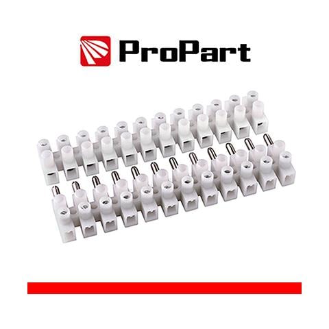 Morsettiera Bianc 24 Poli 3a - 4 Mm2 Mas-fem 380v Stecca10pz - Foto 1