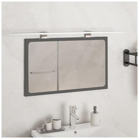 Luce A Led Per Specchio 13 W Bianco Caldo 80 Cm 3000 K - Foto 2
