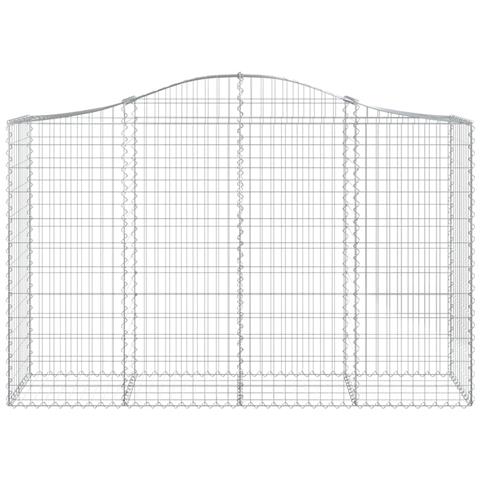 Cesto Gabbione Ad Arco 200x50x120/140 Cm Ferro Zincato - Foto 2