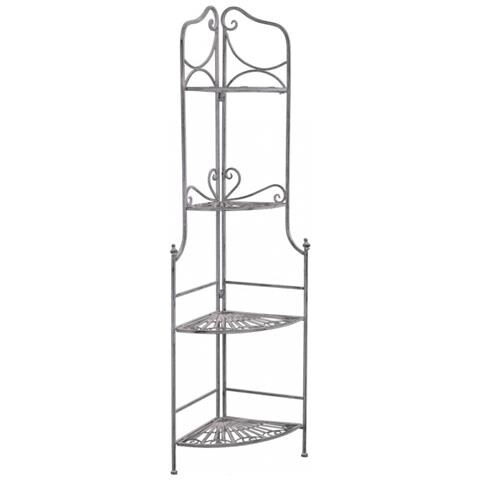 Étagère Charlotte 4 Piani Bianco Ossidato - Foto 1